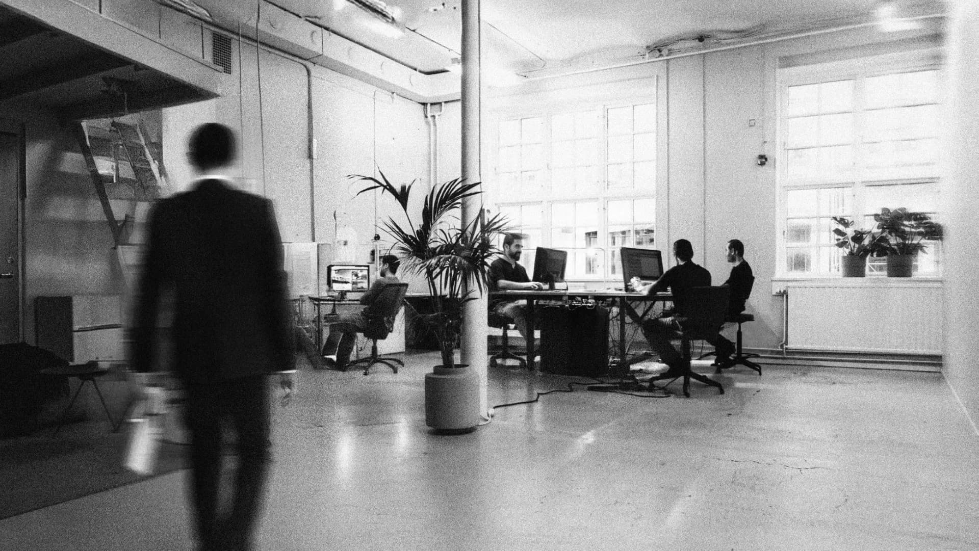 Team working on strategy